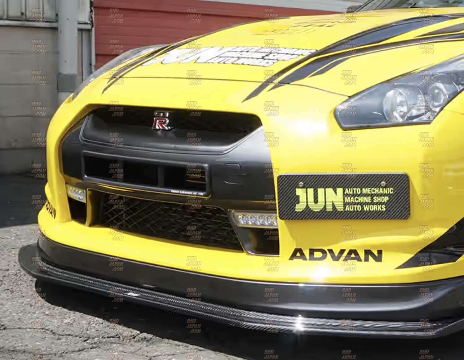 JUN Auto Front Bumper Air Intake Duct FRP - GT-R R35 ~MY16